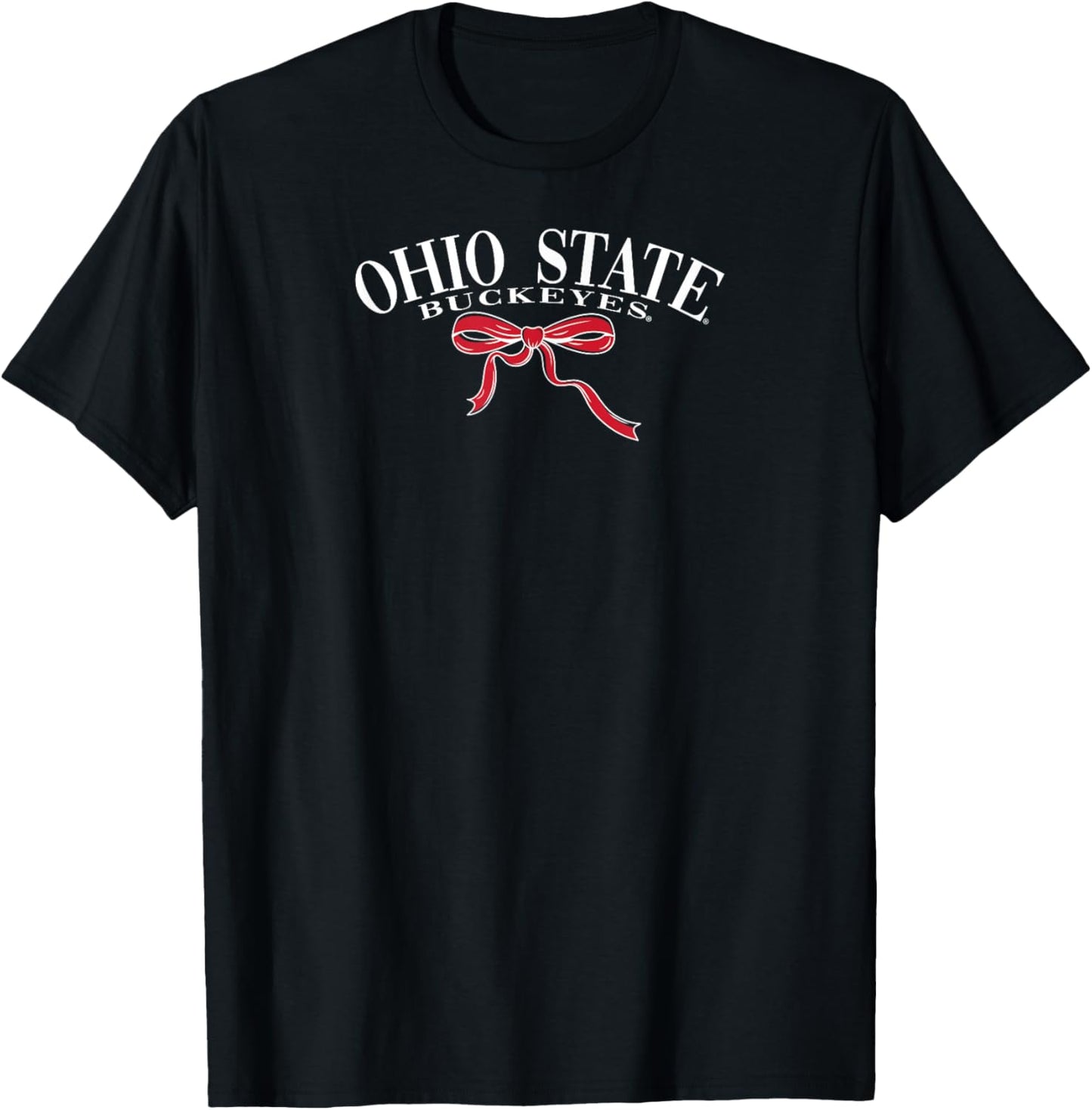 Ohio State Buckeyes Bow Arch Black Officially Licensed T-Shirt - T-Shirt | Black