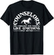 Funny Licensed Counselor Appreciation Unicorn Lover Humor T-Shirt - T-Shirt | Black