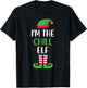 I'm The Chill Elf Matching Family Group Christmas T-Shirt - T-Shirt | Black