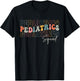 Pediatrics Squad Registered Nurse Retro Groovy For Doctors T-Shirt - T-Shirt | Black