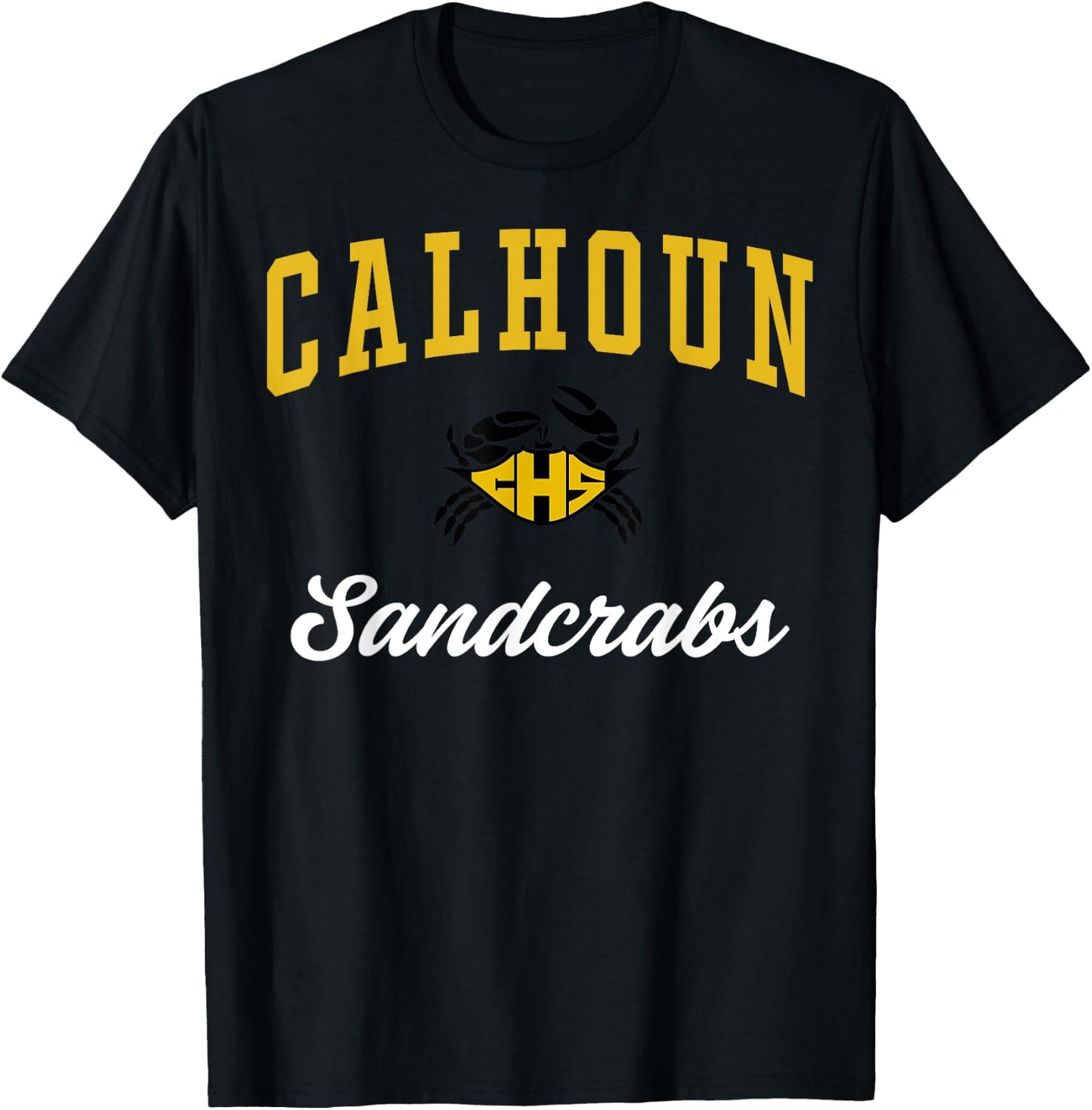 Calhoun High School Sandcrabs C3 T-Shirt - T-Shirt | Black