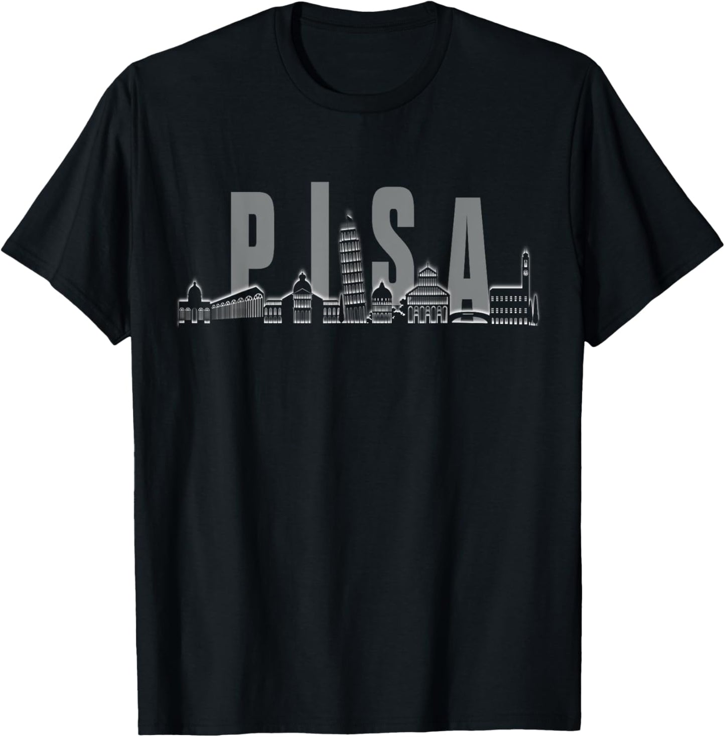 Pisa Skyline T-Shirt - T-Shirt | Black