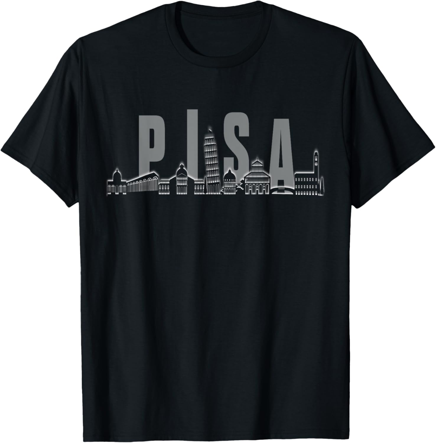 Pisa Skyline T-Shirt - T-Shirt | Black
