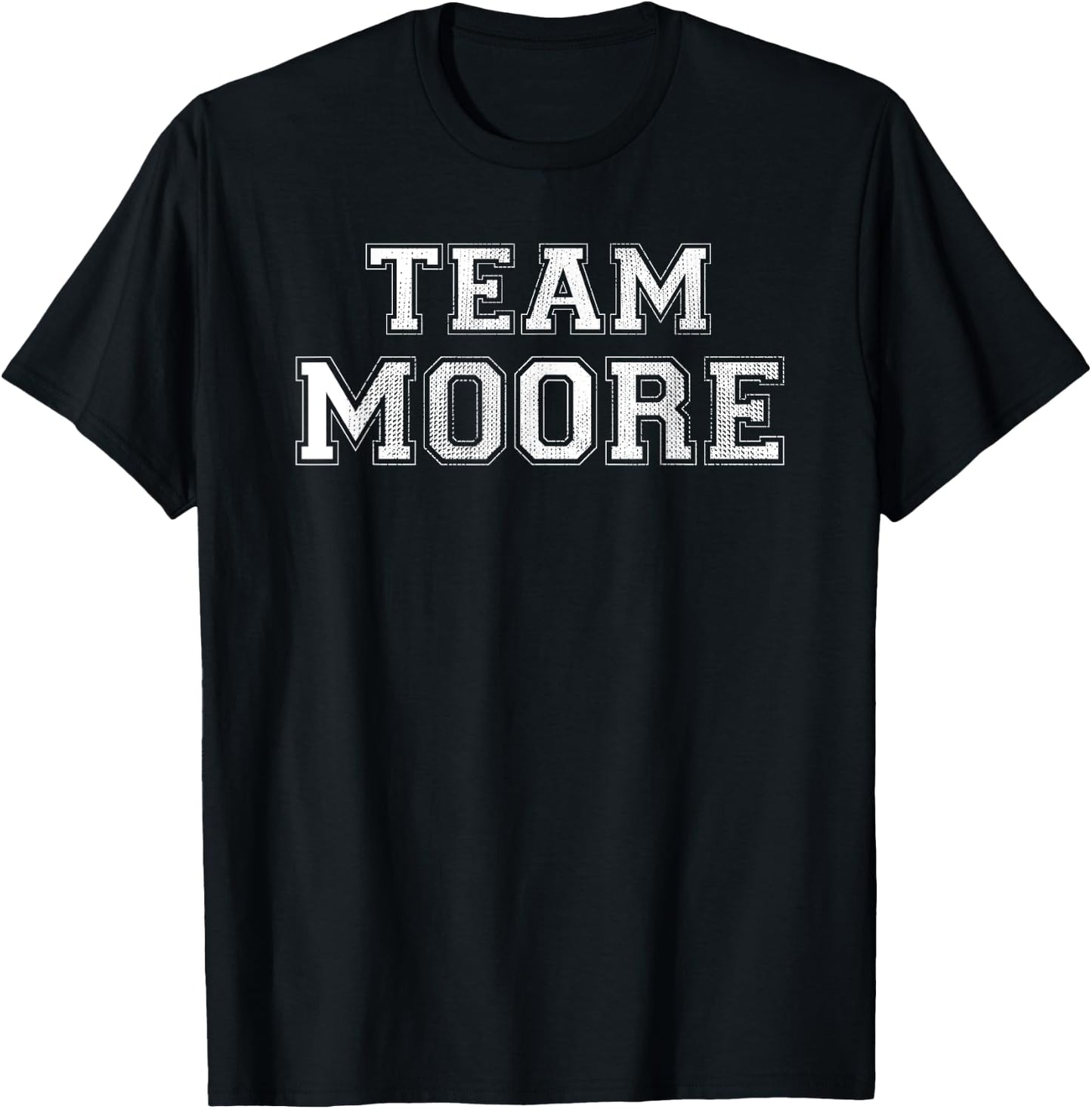 Funny Family Sports Team Moore Last Name Moore T-Shirt - T-Shirt | Black