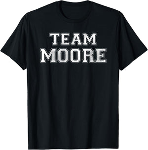 Funny Family Sports Team Moore Last Name Moore T-Shirt - T-Shirt | Black