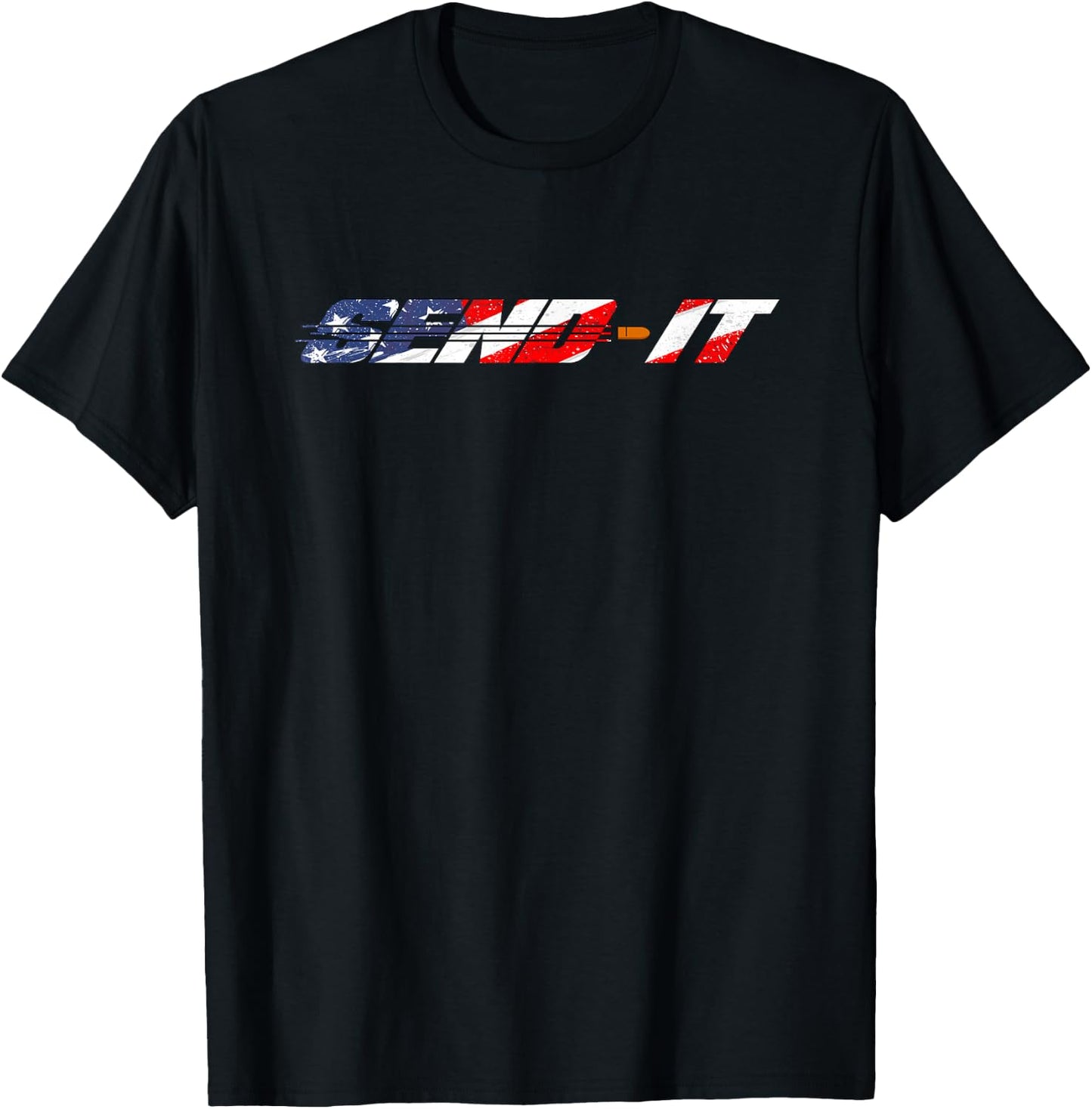 Send It - US Flag T-Shirt - T-Shirt | Black