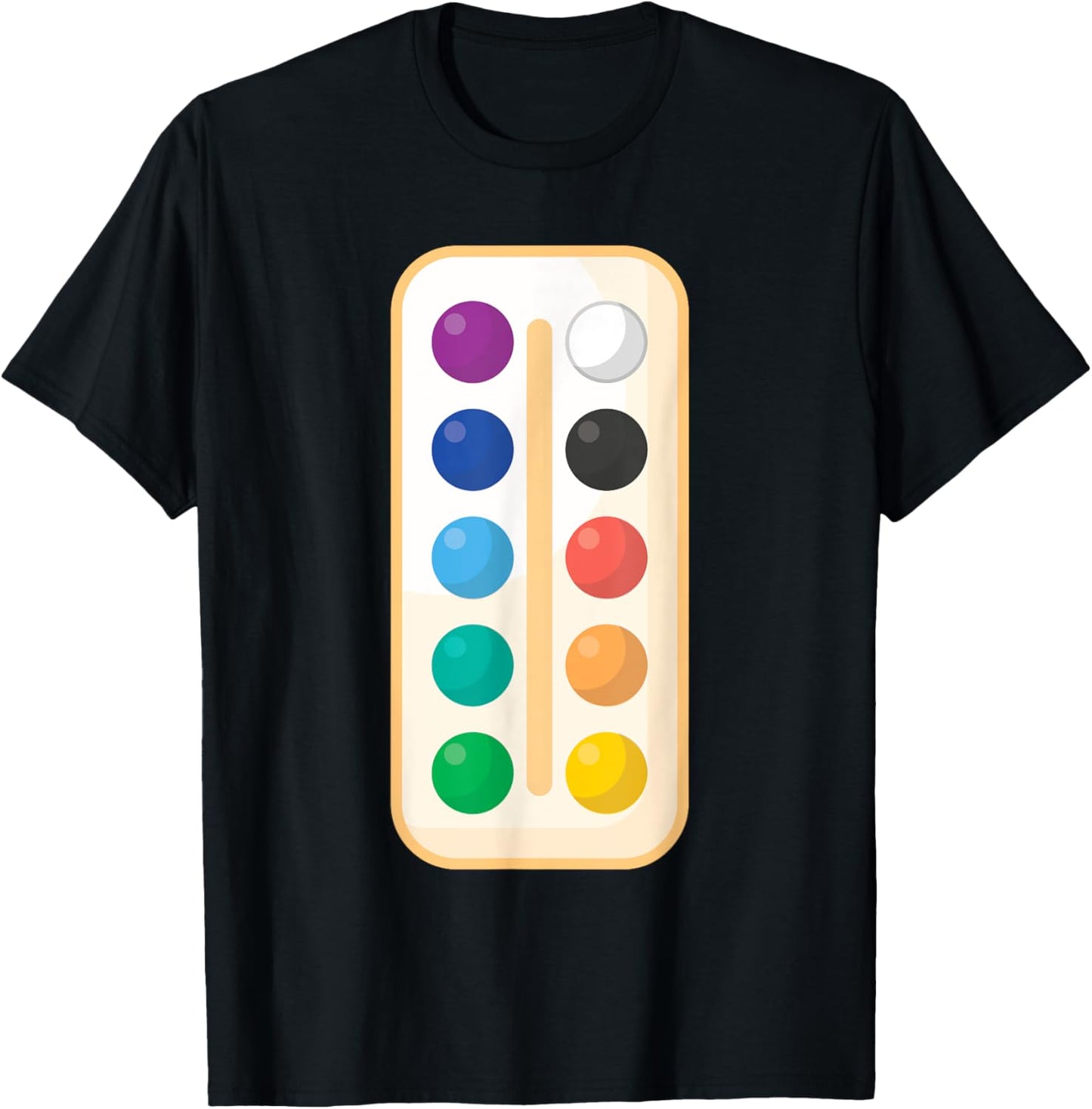 Paint Palette ArtSet Halloween Costume for Teachers Students Women Kids T-Shirt - T-Shirt | Black