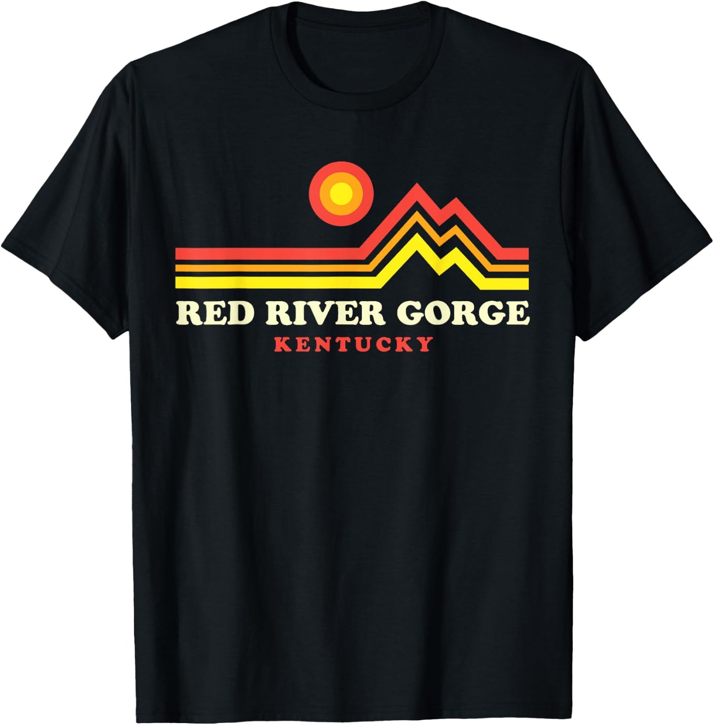 Red River Gorge Kentucky Daniel Boone National Forest T-Shirt - T-Shirt | Black