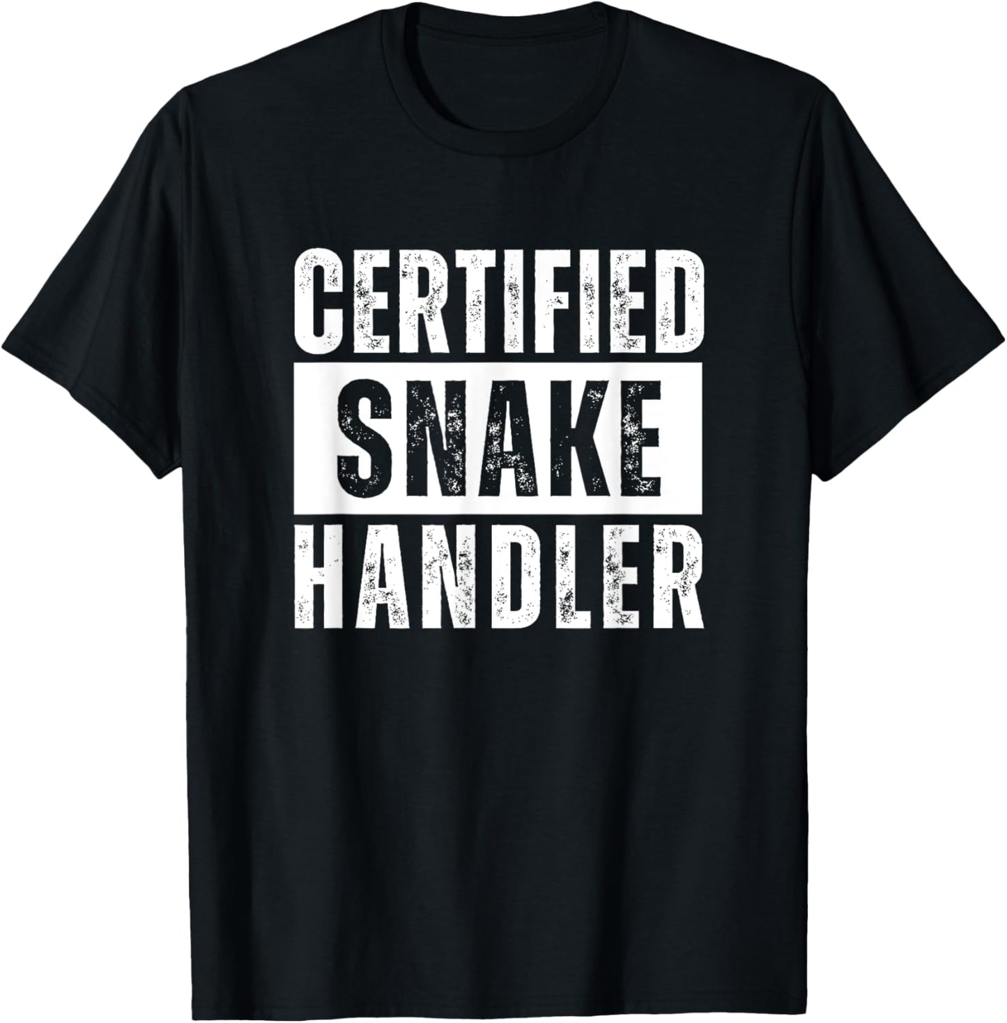 Certified Snake Handler T-Shirt - T-Shirt | Black