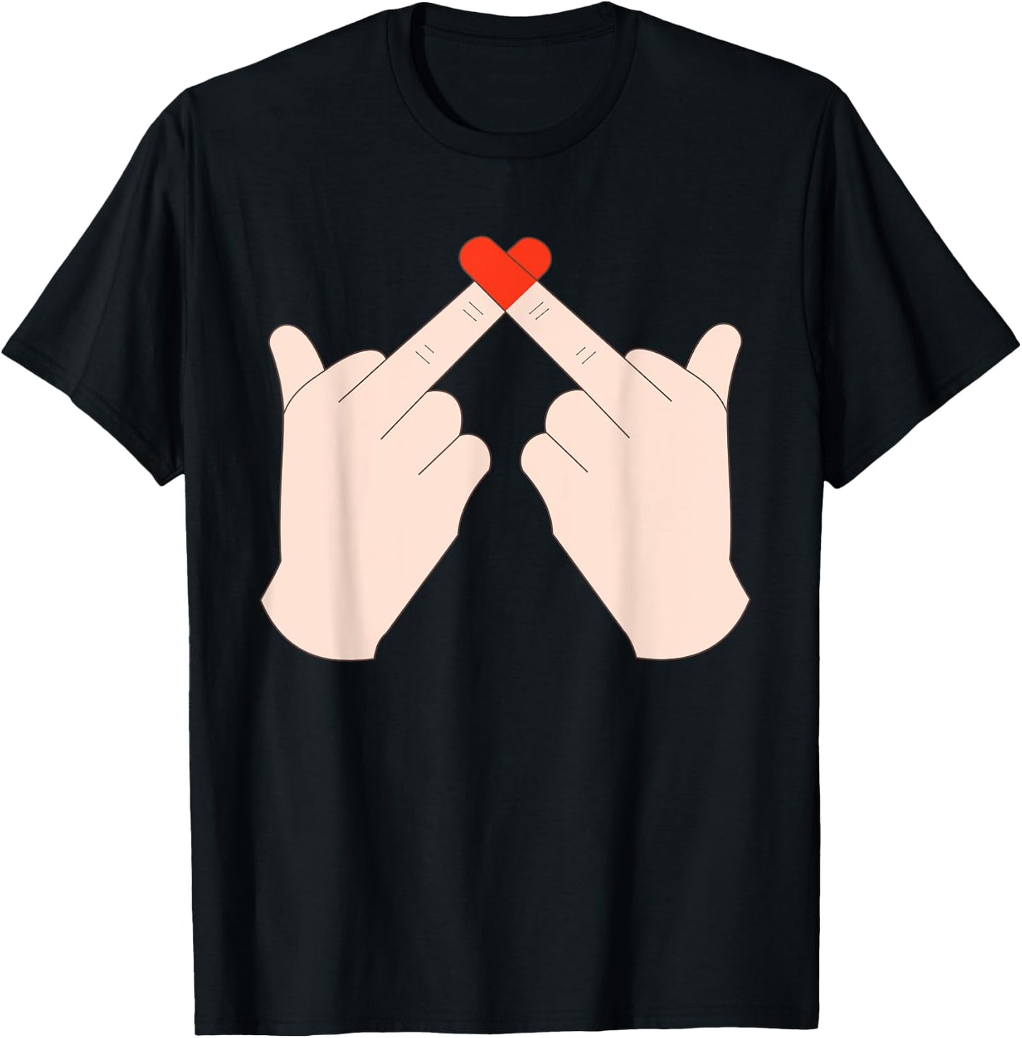 Middle finger with heart funny saying T-Shirt - T-Shirt | Black