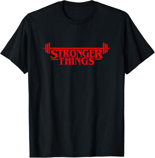 Stronger Things T-Shirt - T-Shirt | Black