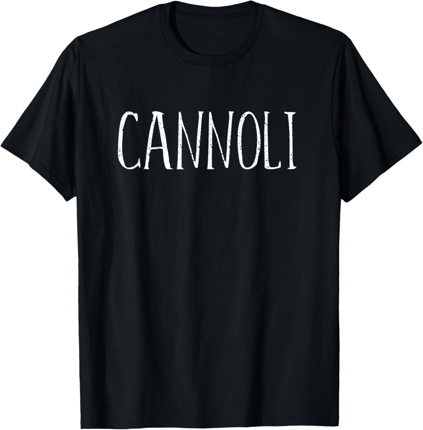 Cannoli Design Women Funny Cannoli T-Shirt - T-Shirt | Black