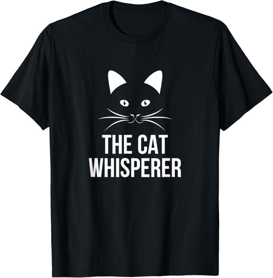 The Cat Whisperer T-Shirt - T-Shirt | Black