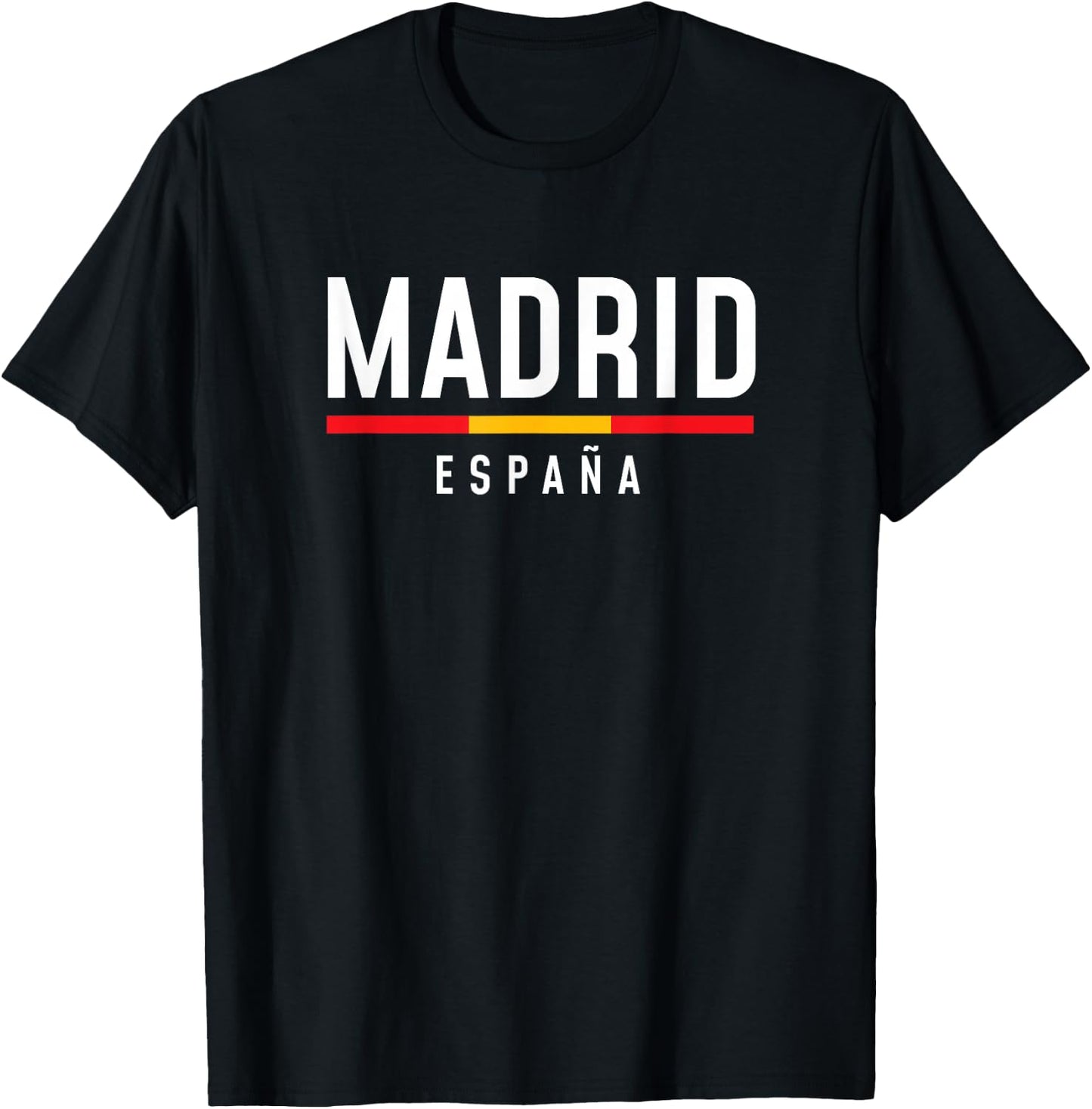Retro Madrid Spain Shirt Vintage España boys & girls T-Shirt - T-Shirt | Black