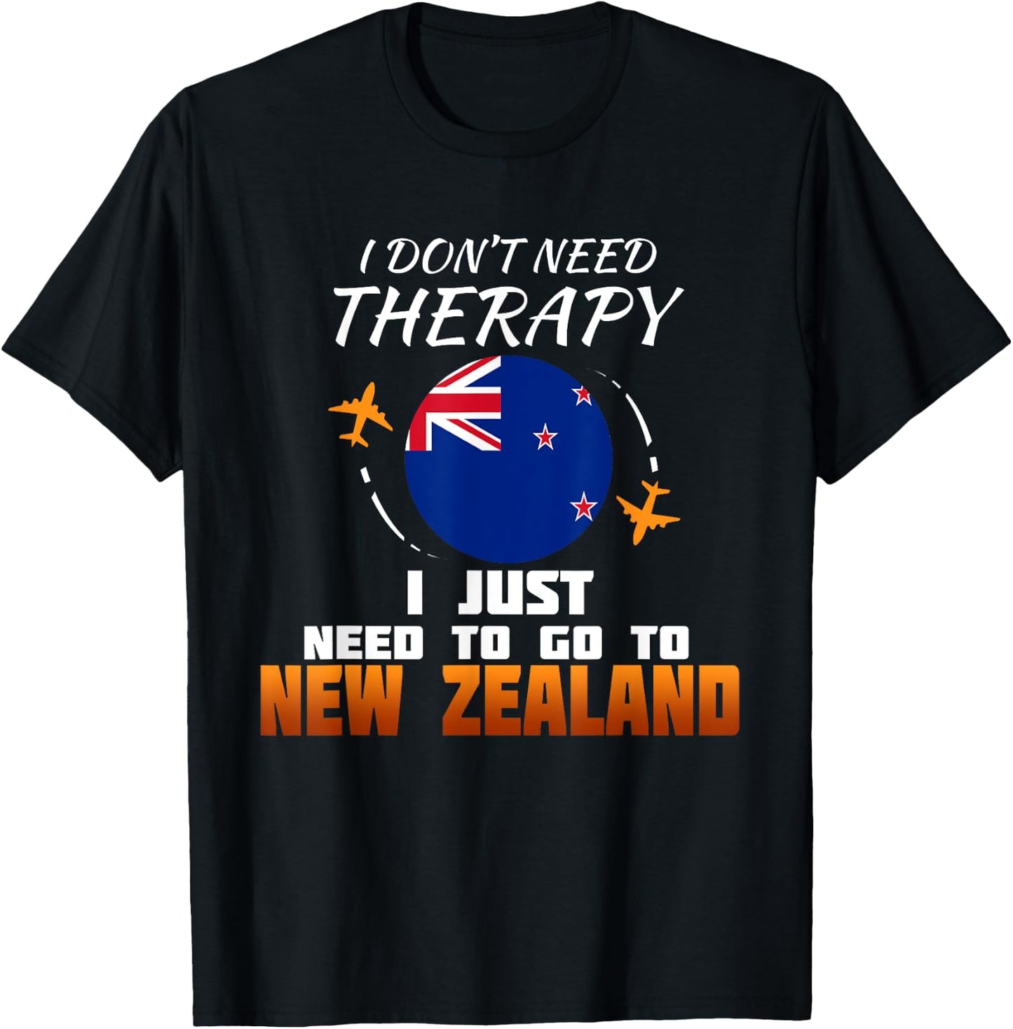 New Zealand Flag I Vacation I Funny New Zealand T-Shirt - T-Shirt | Black