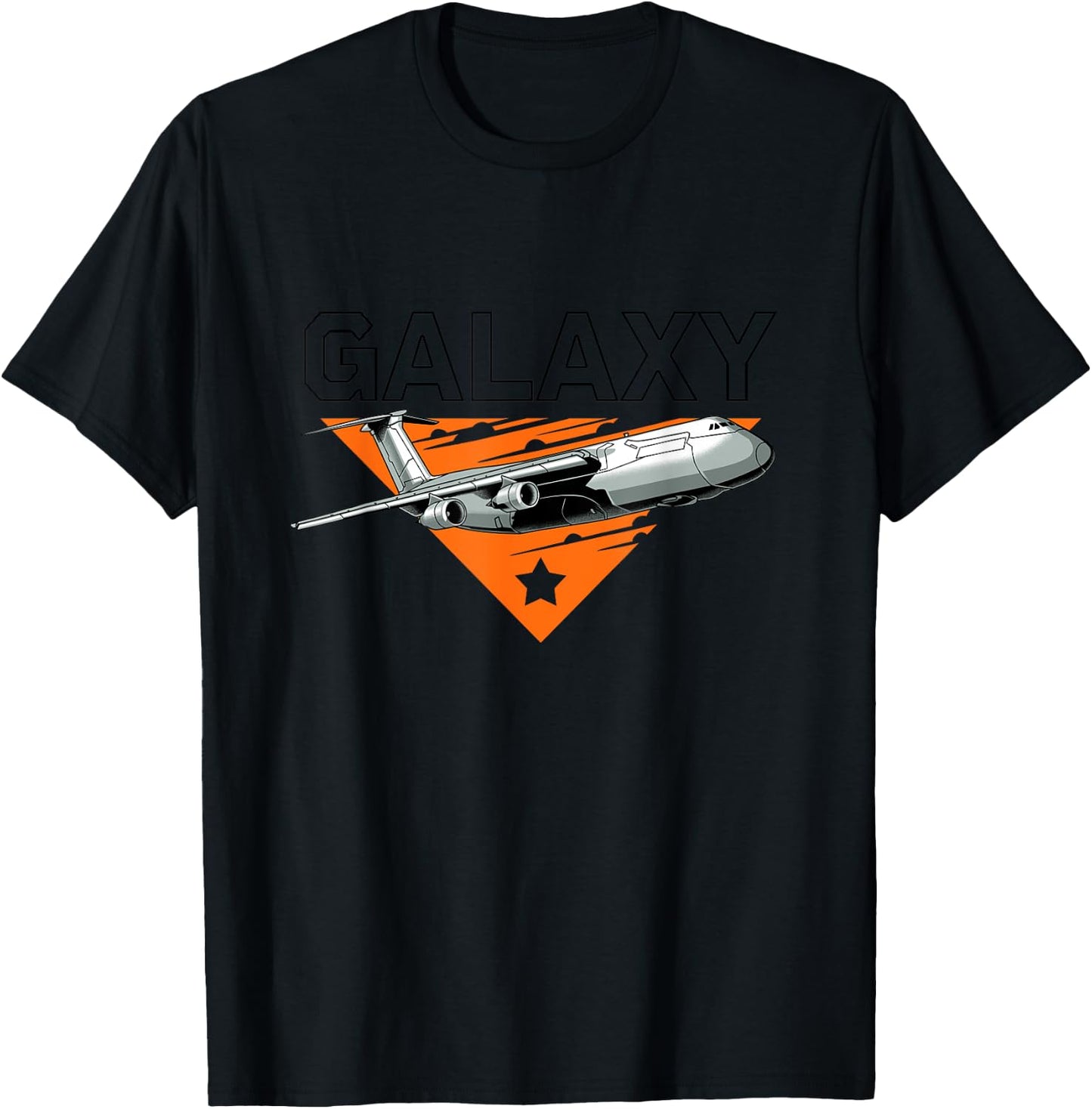 Galaxy C-5 Super Heavy Military Cargo Aircraft T-Shirt - T-Shirt | Black