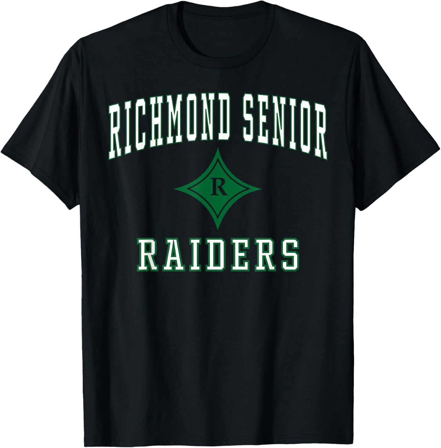 Richmond Senior High School Raiders C1 T-Shirt - T-Shirt | Black