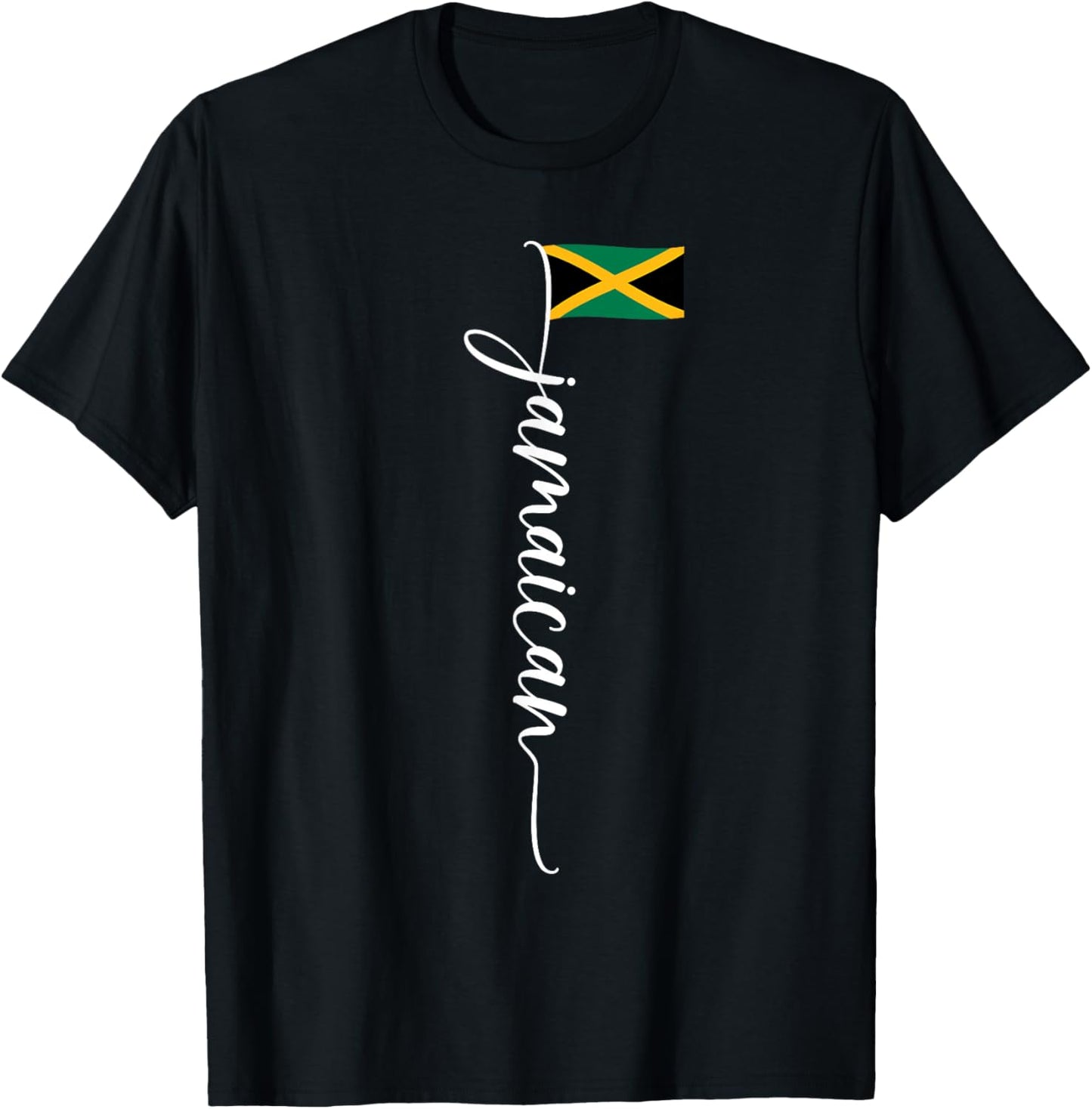 Jamaica Signature Jamaican Flag T-Shirt - T-Shirt | Black