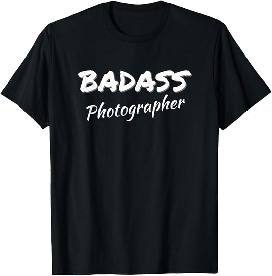 Photography Badass Photographer T-Shirt - T-Shirt | Black