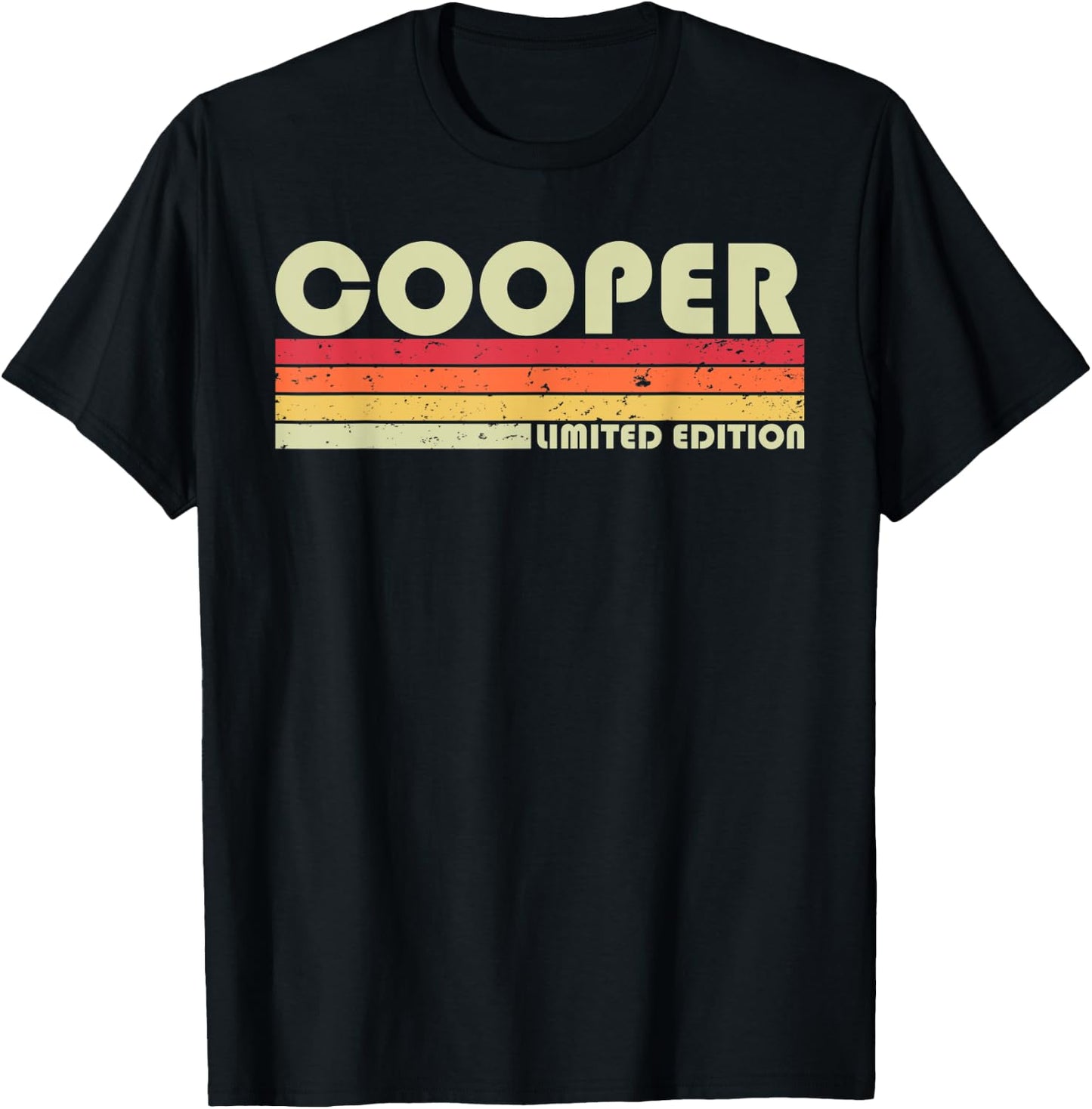 COOPER Gift Name Personalized Funny Retro Vintage Birthday T-Shirt - T-Shirt | Black