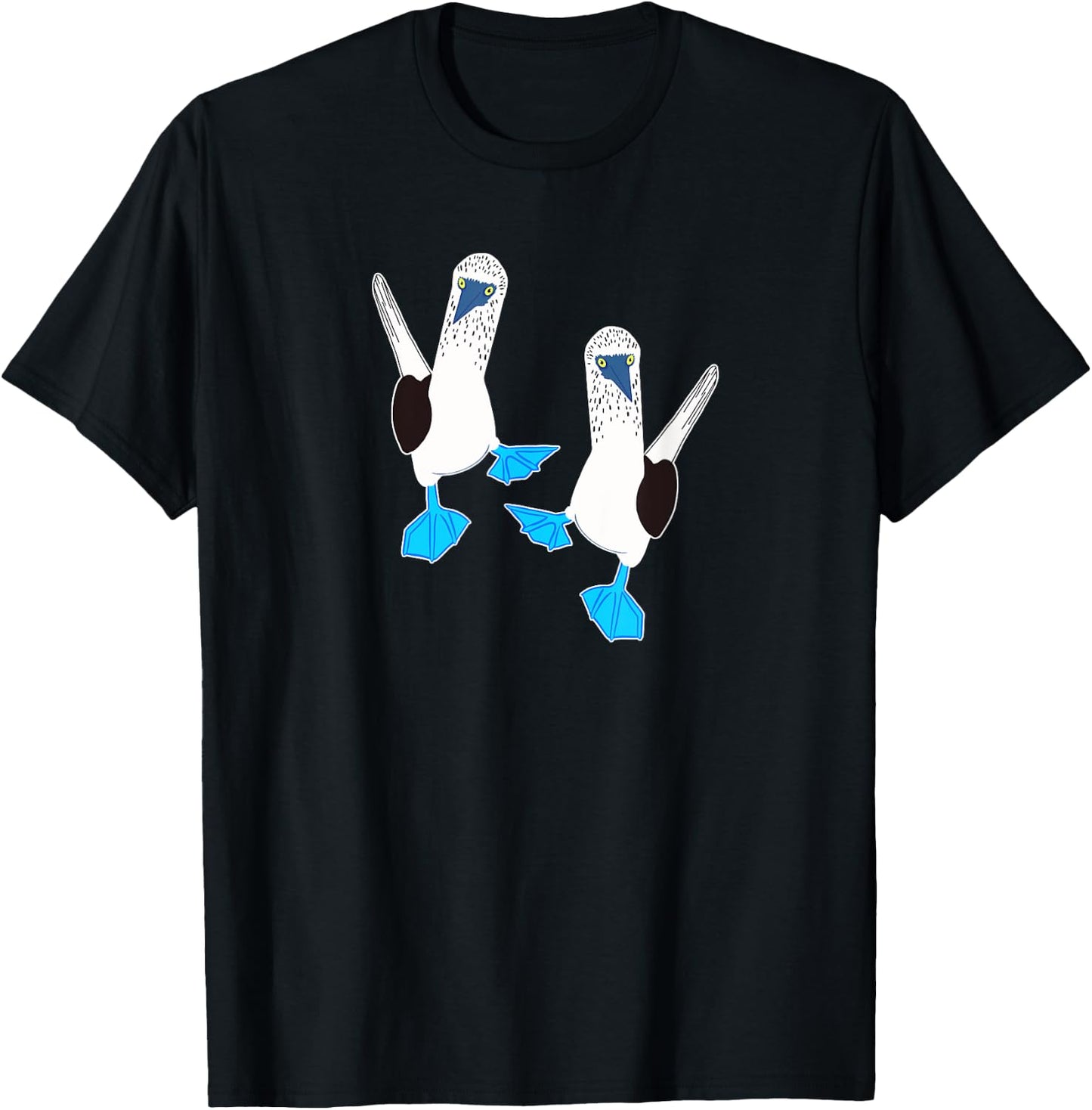 Cute pair of funny Blue-Footed Boobies T-Shirt - T-Shirt | Black