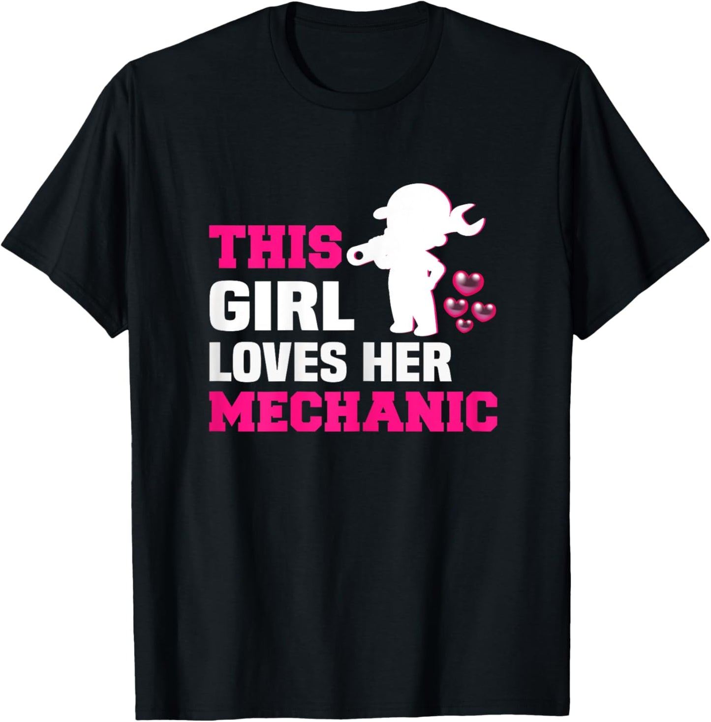 This girl loves her mechanic mechanic T-Shirt - T-Shirt | Black