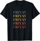 FRIYAY Retro Rainbow T-Shirt - T-Shirt | Black
