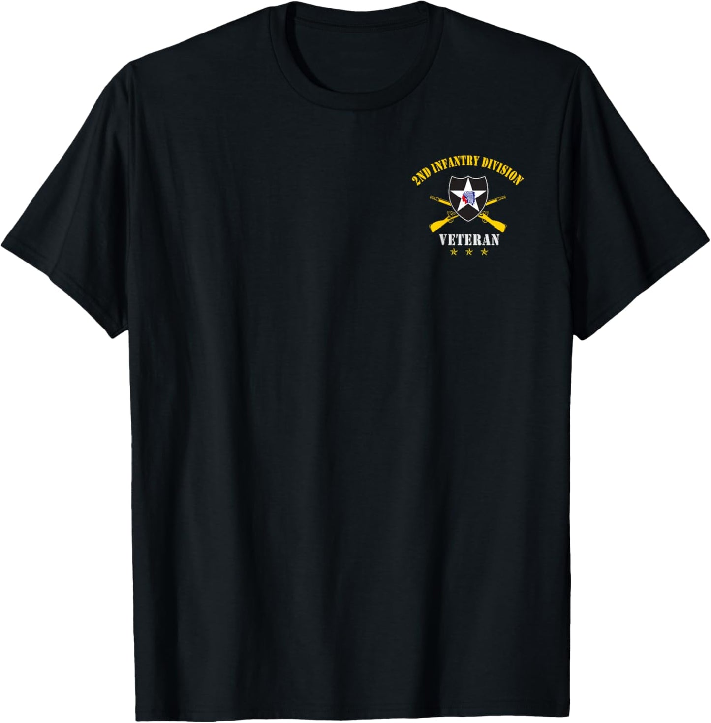 2nd Infantry Division Veteran Shirt Veterans Day Men Women T-Shirt - T-Shirt | Black