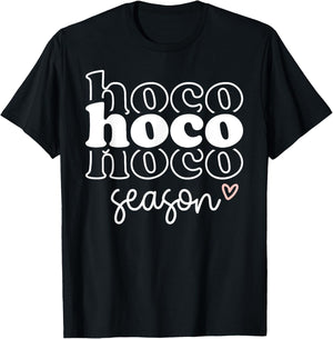 Hoco Season, Homecoming Game Day Vibes T-Shirt - T-Shirt | Black