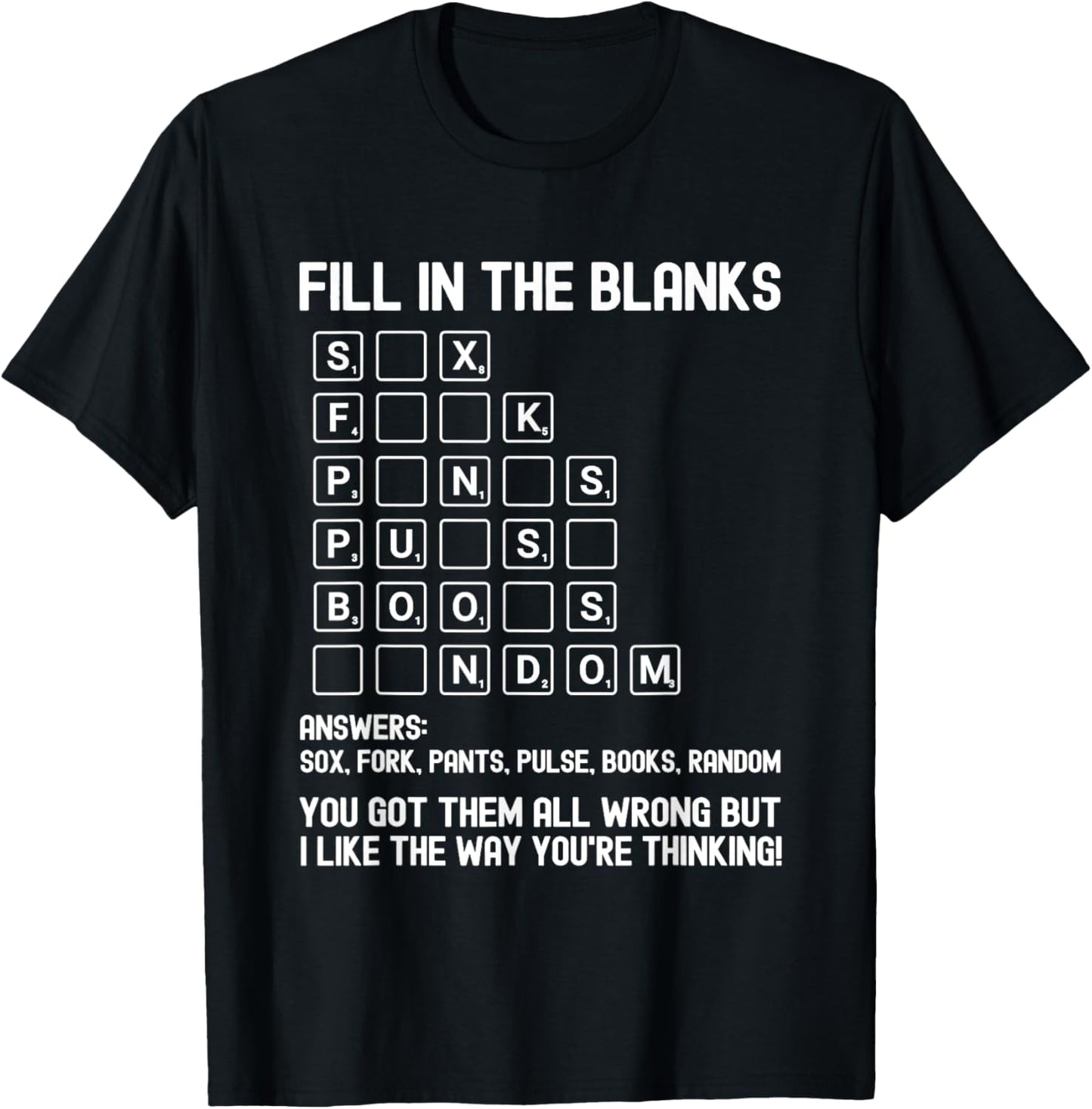 Fill in the Blanks Funny Attitude Bold Humor Sarcastic T-Shirt - T-Shirt | Black