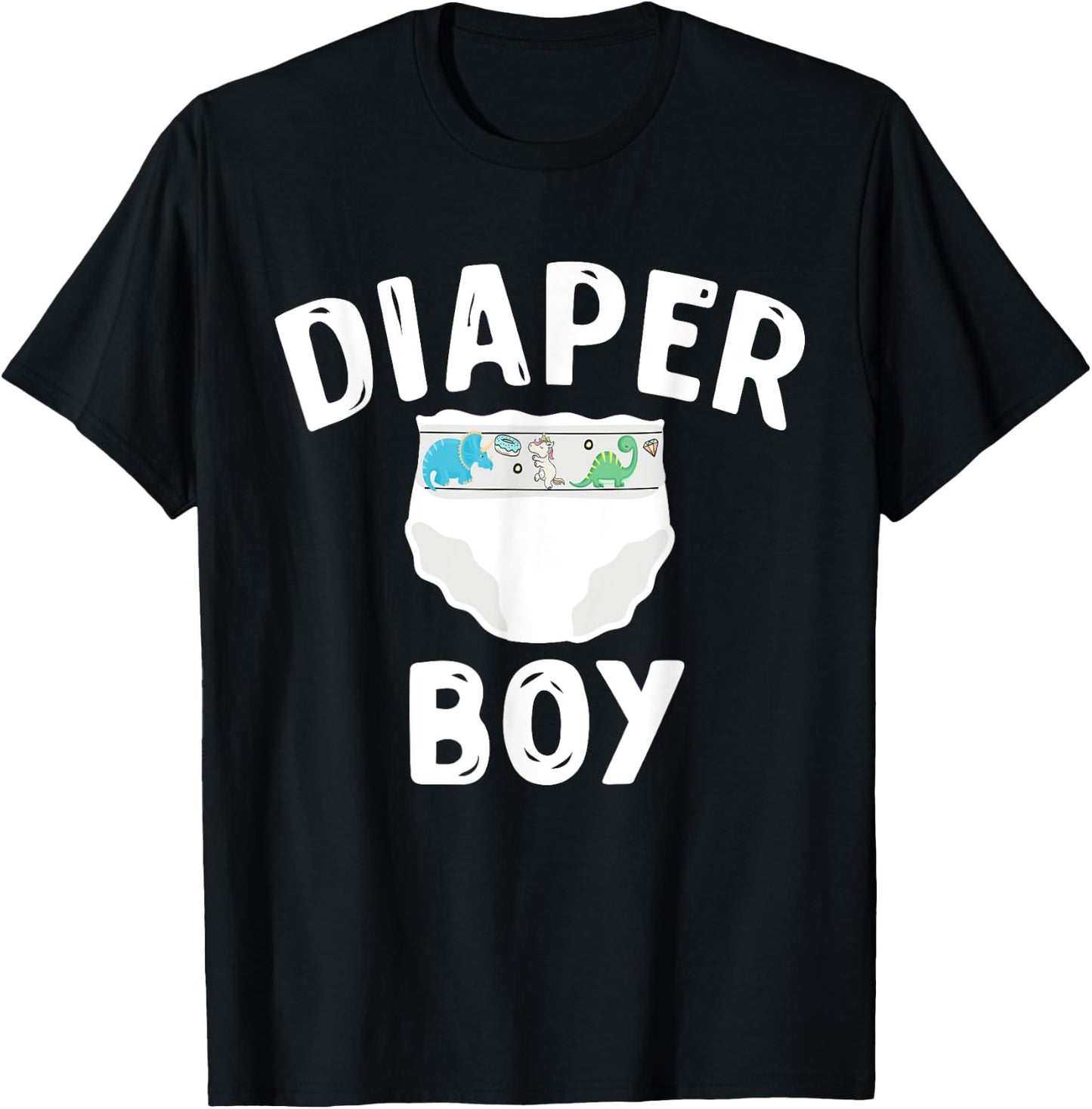 Nappy girl, little padded princess nappy boy T-Shirt - T-Shirt | Black