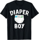 Nappy girl, little padded princess nappy boy T-Shirt - T-Shirt | Black