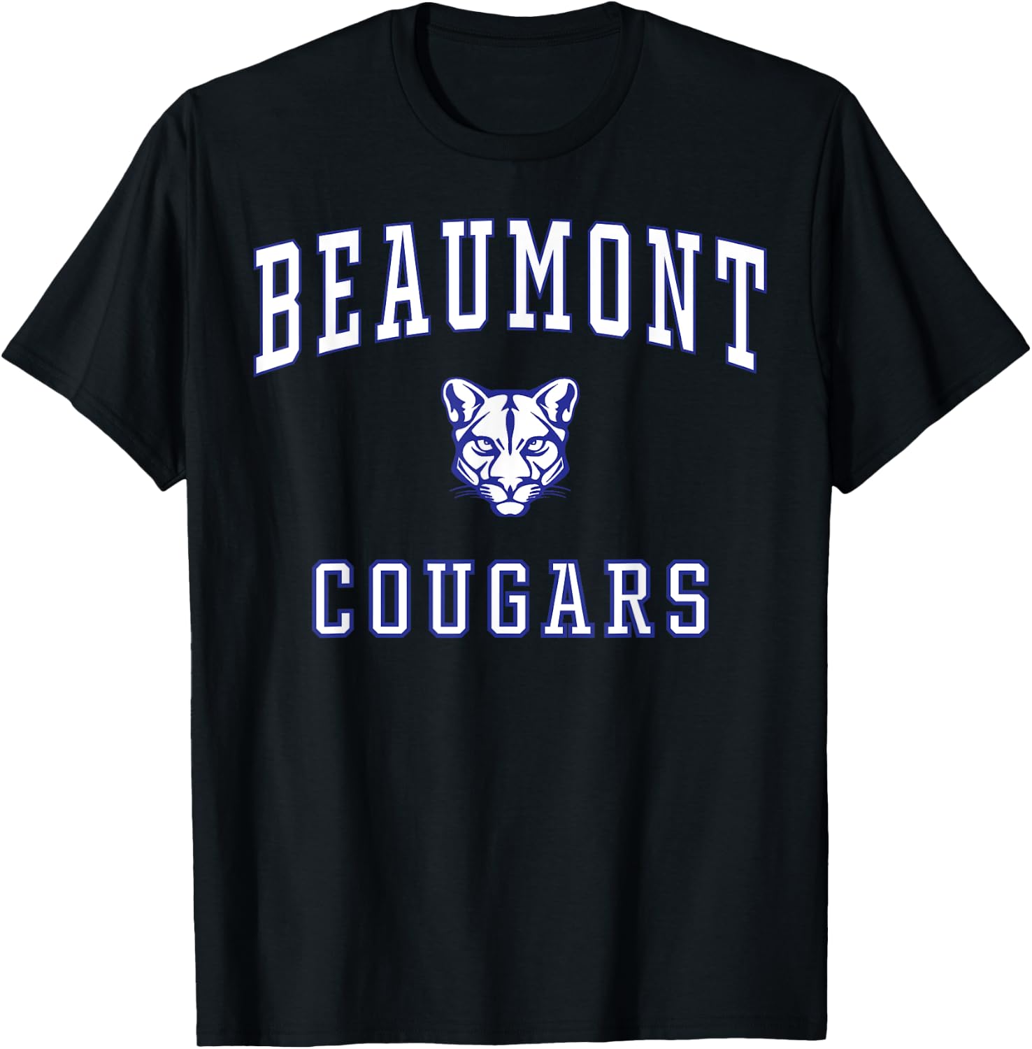 Beaumont High School Cougars C1 T-Shirt - T-Shirt | Black