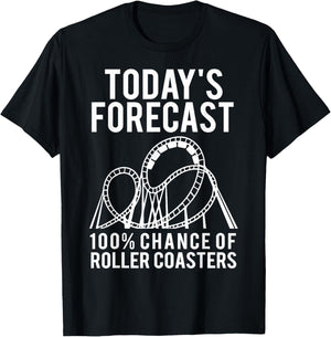 Funny Roller Coaster Design Women Kids Coaster Lover T-Shirt - T-Shirt | Black