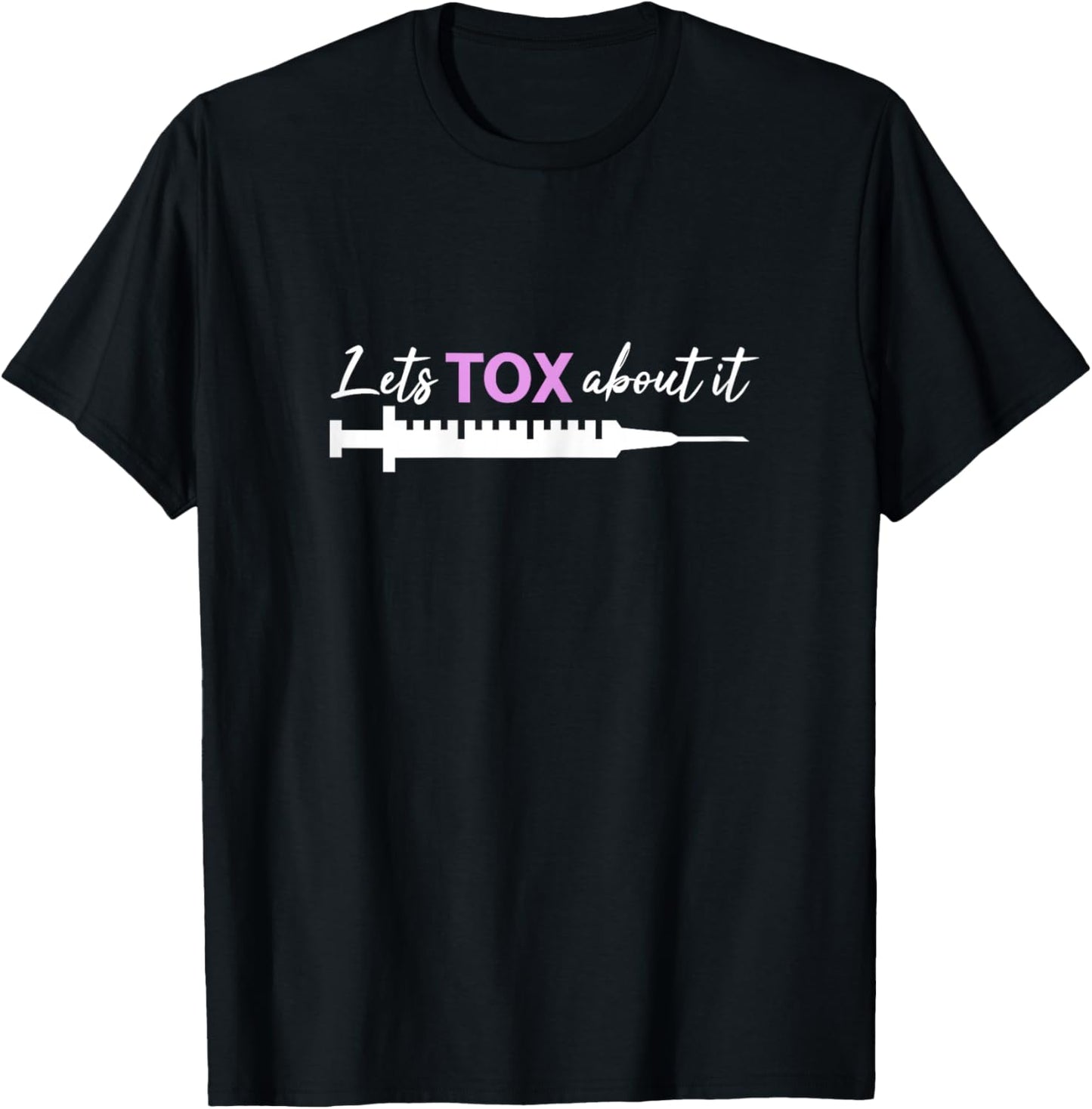 Aesthetic Nurse Botox Injector Cosmetic Nurse Self Promotion T-Shirt - T-Shirt | Black