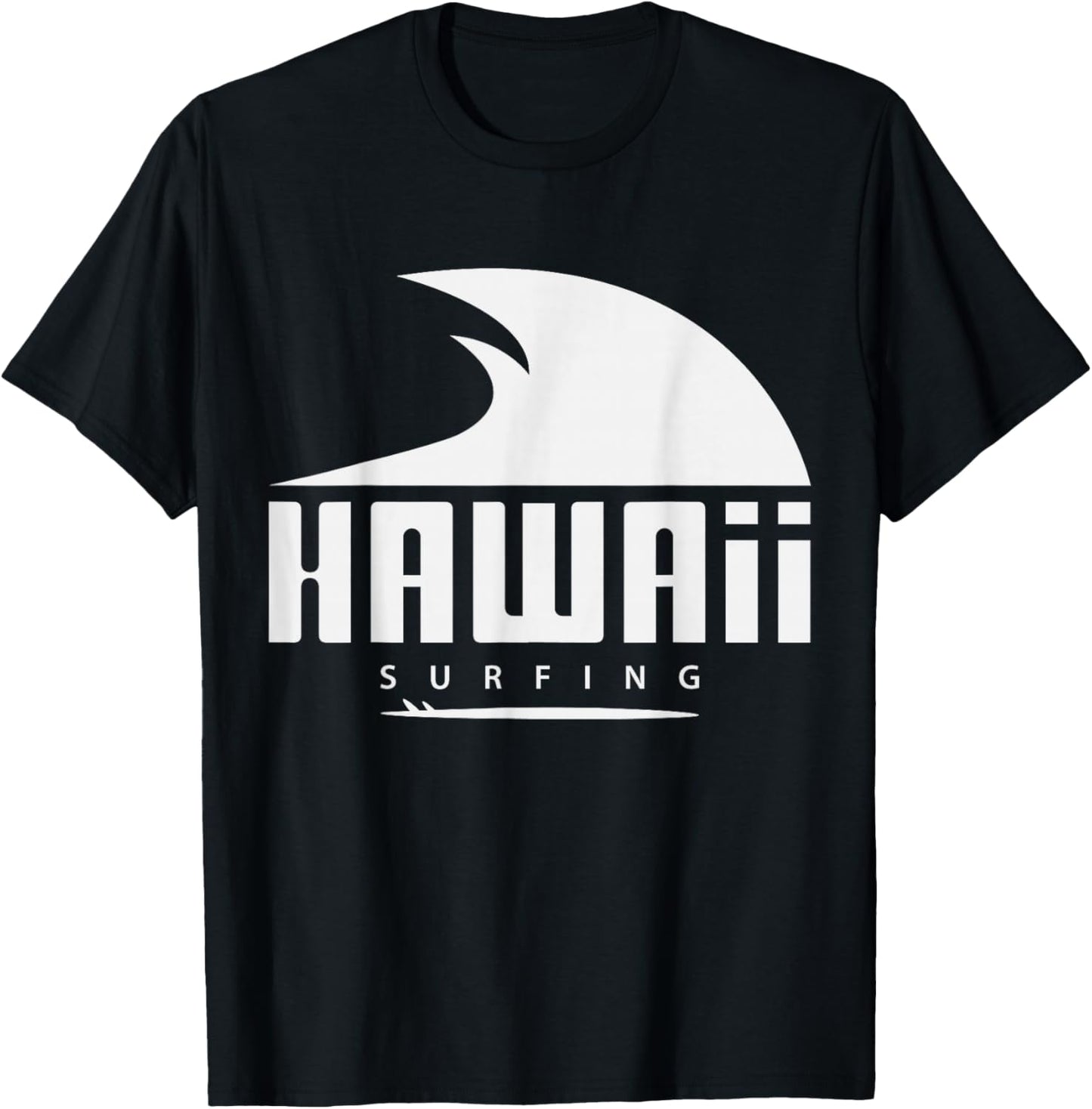Hawaii Surfing Ocean Wave T-Shirt - T-Shirt | Black