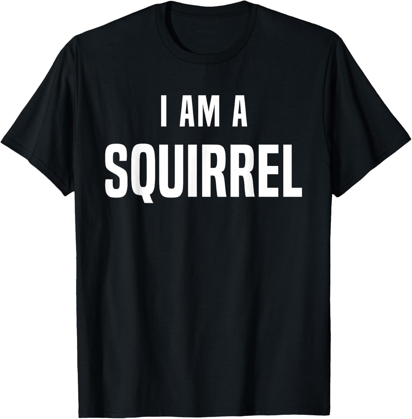 Squirrel Costume Shirt Easy Simple Halloween Costumes T-Shirt - T-Shirt | Black