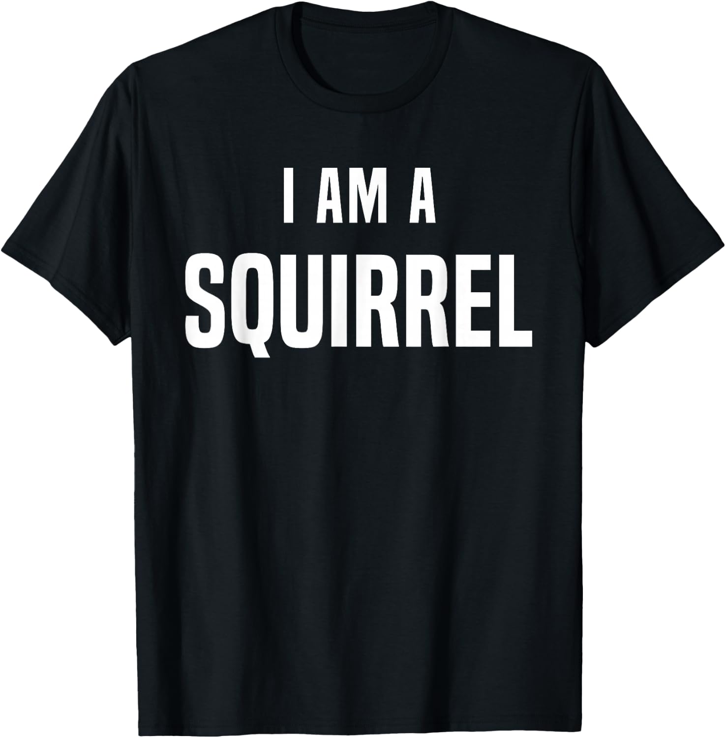 Squirrel Costume Shirt Easy Simple Halloween Costumes T-Shirt - T-Shirt | Black