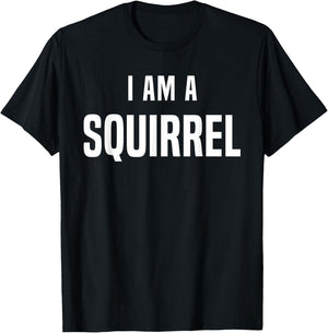Squirrel Costume Shirt Easy Simple Halloween Costumes T-Shirt - T-Shirt | Black