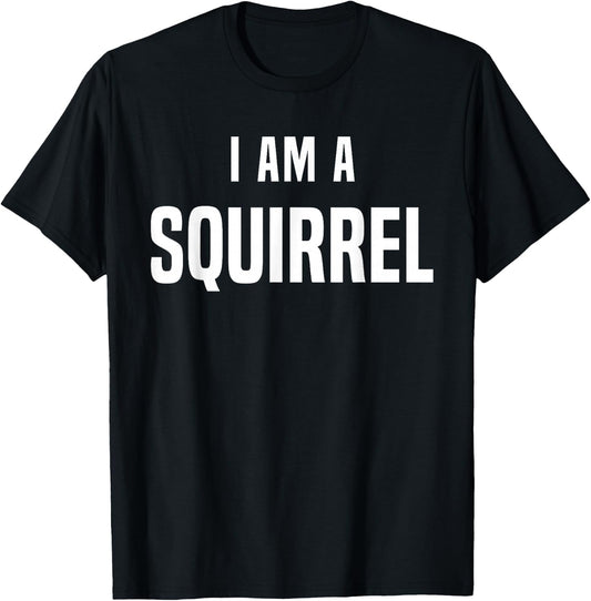 Squirrel Costume Shirt Easy Simple Halloween Costumes T-Shirt - T-Shirt | Black