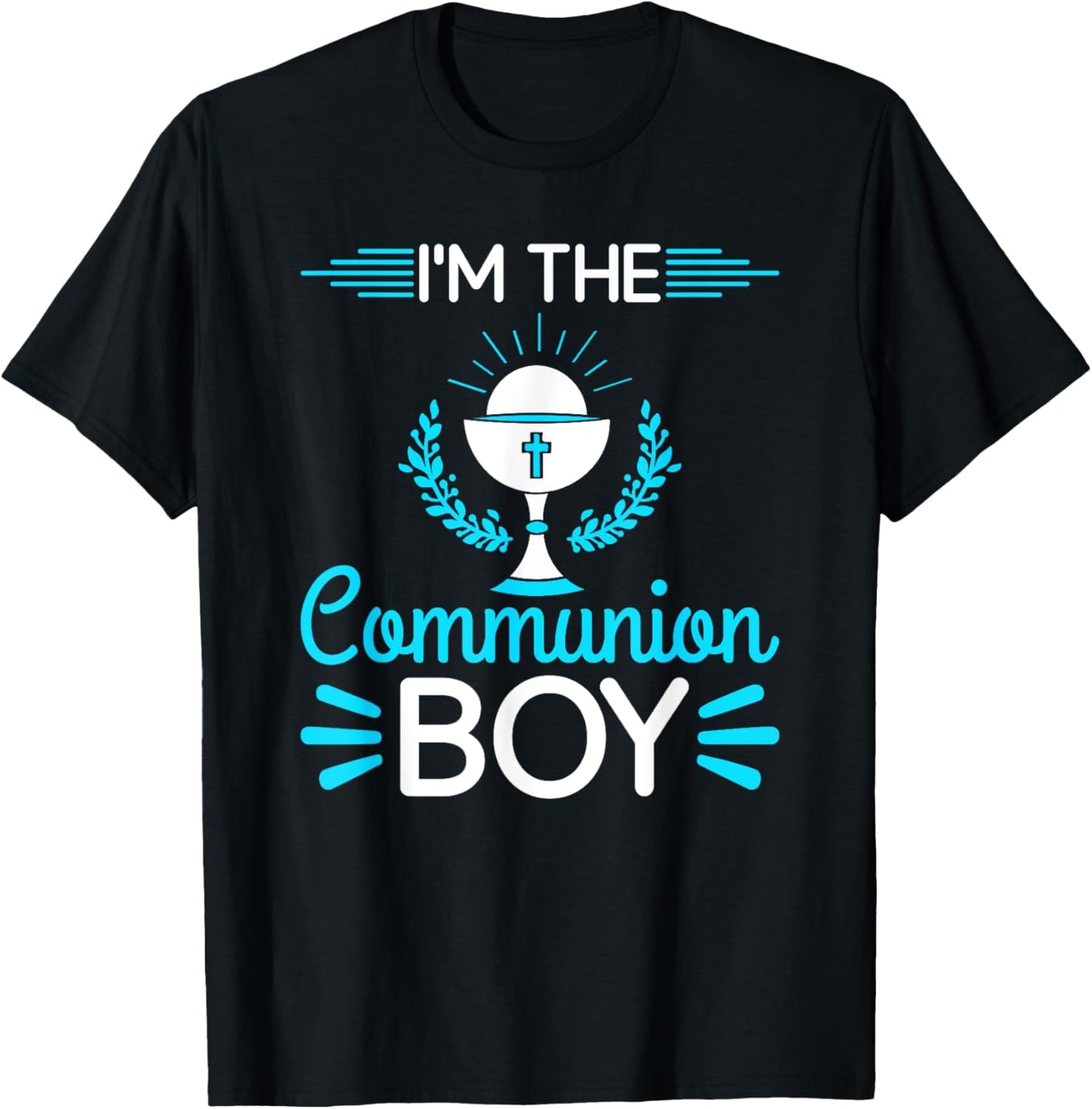 First Communion Boy Holy Sacrament T-Shirt - T-Shirt | Black