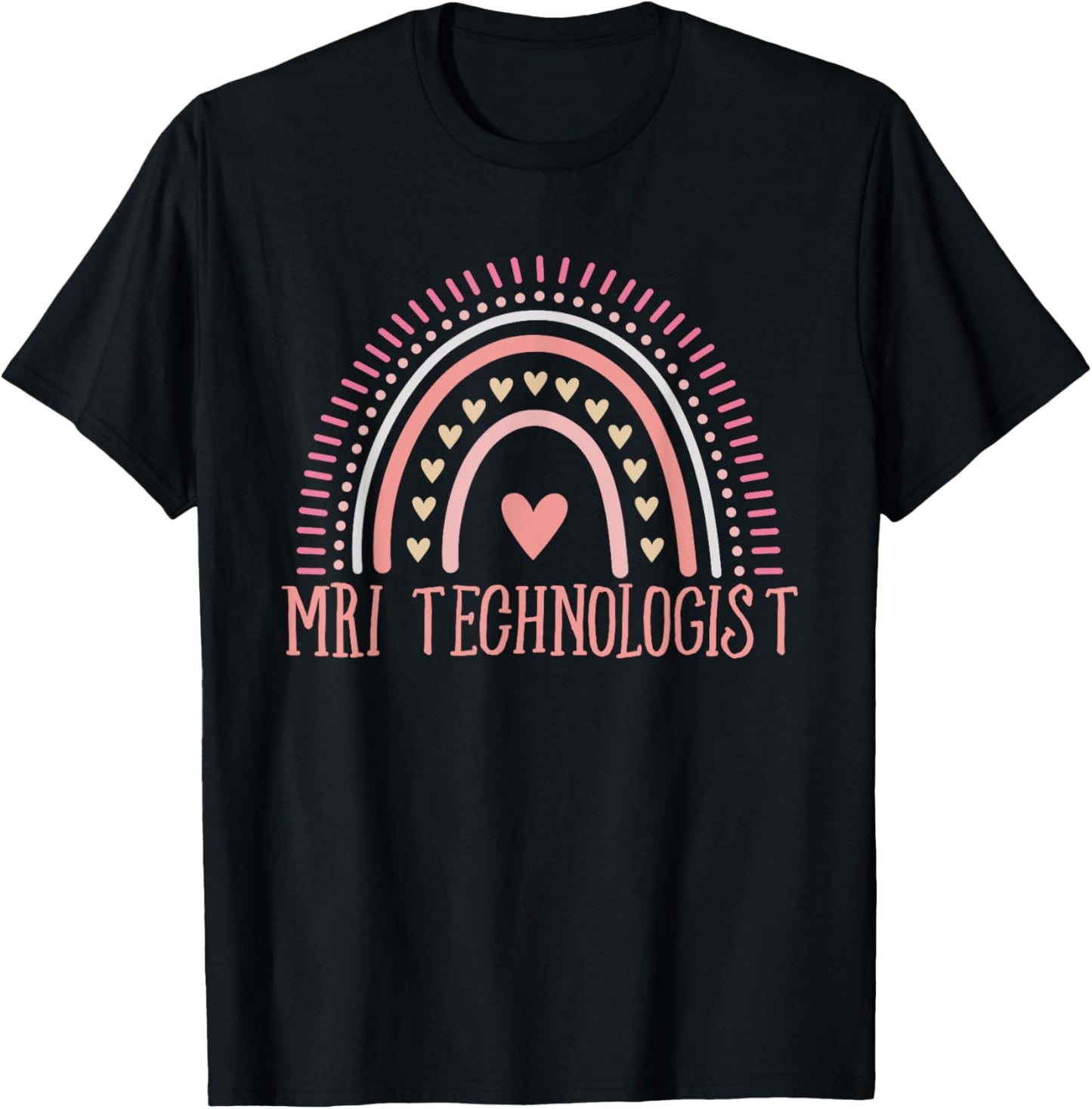 MRI Radiology Radiologic Rainbow Technologist MRI Tech T-Shirt - T-Shirt | Black