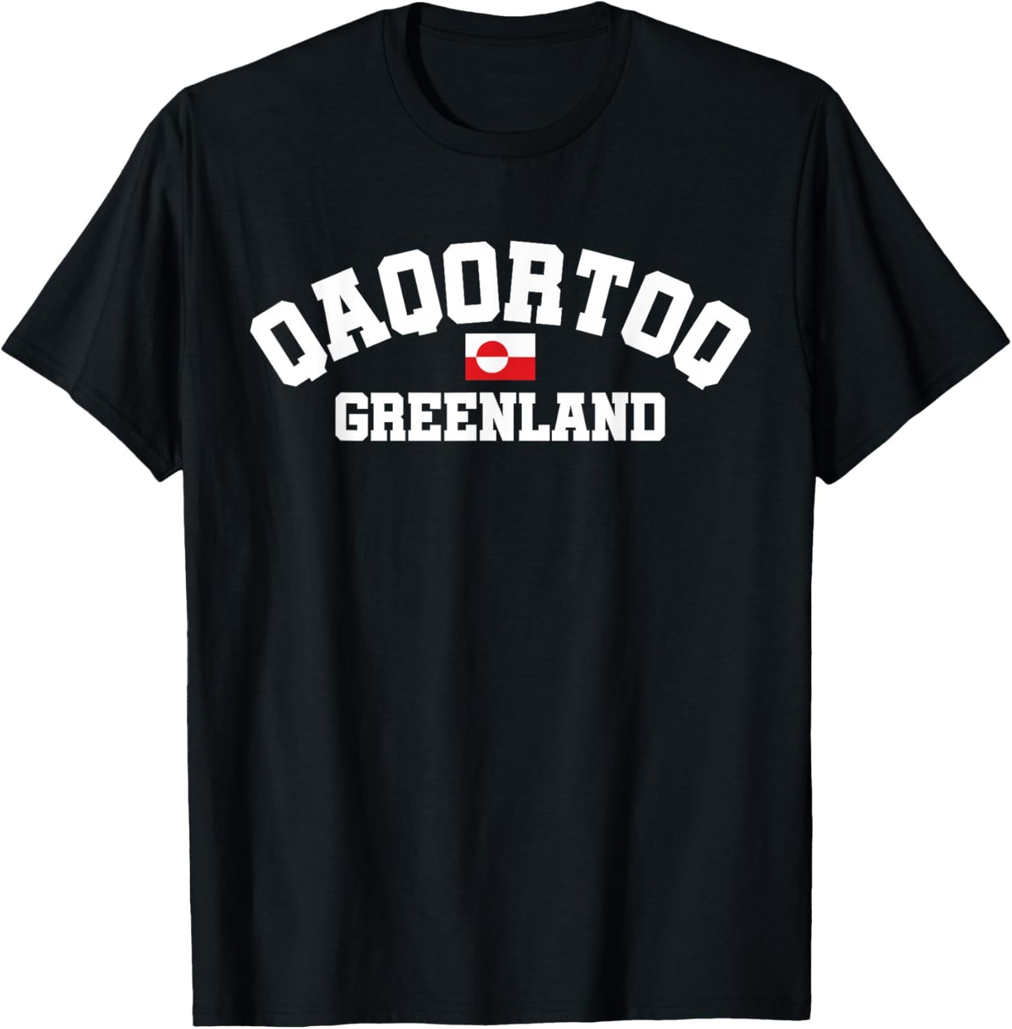 Qaqortoq Greenland, Greenland Flag, Qaqortoq T-Shirt - T-Shirt | Black