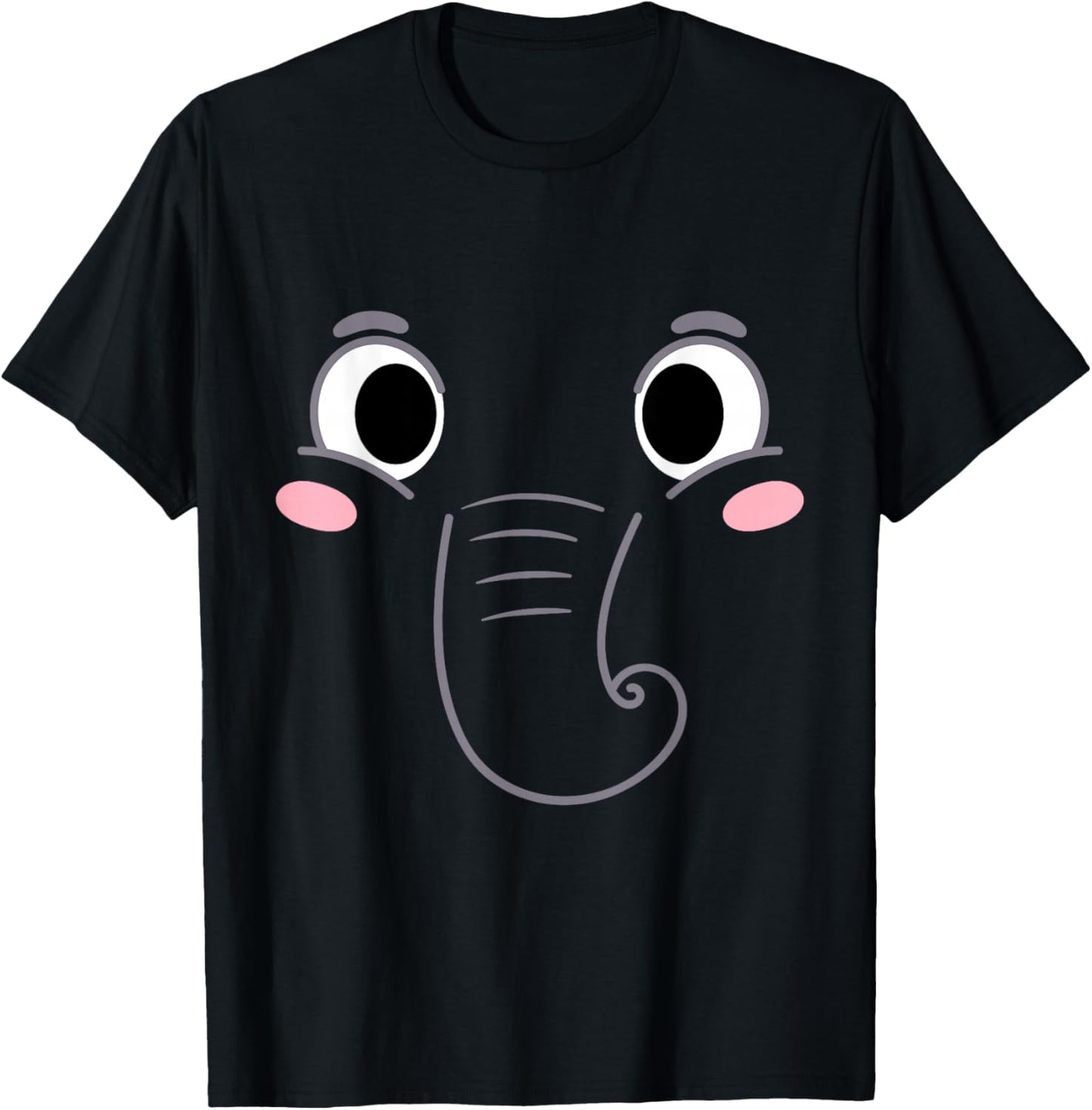 Elephant Costume Birthday Funny Kids Easy DIY Halloween T-Shirt - T-Shirt | Black
