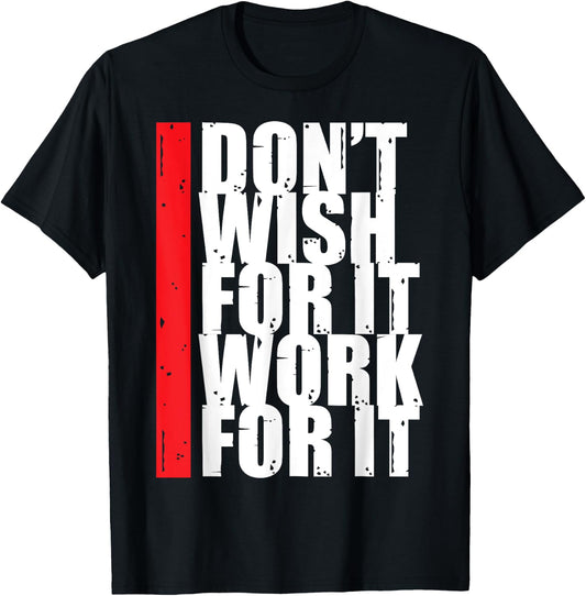 Work Harder Motivation Fitness Gym Entrepreneur Inspiration T-Shirt - T-Shirt | Black