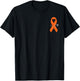 Kidney Cancer Awareness Walk Supporter Ribbon T-Shirt - T-Shirt | Black