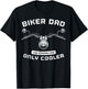Biker Dad Like Normal Cooler Funny Motorcycle Rider Papa Men T-Shirt - T-Shirt | Black