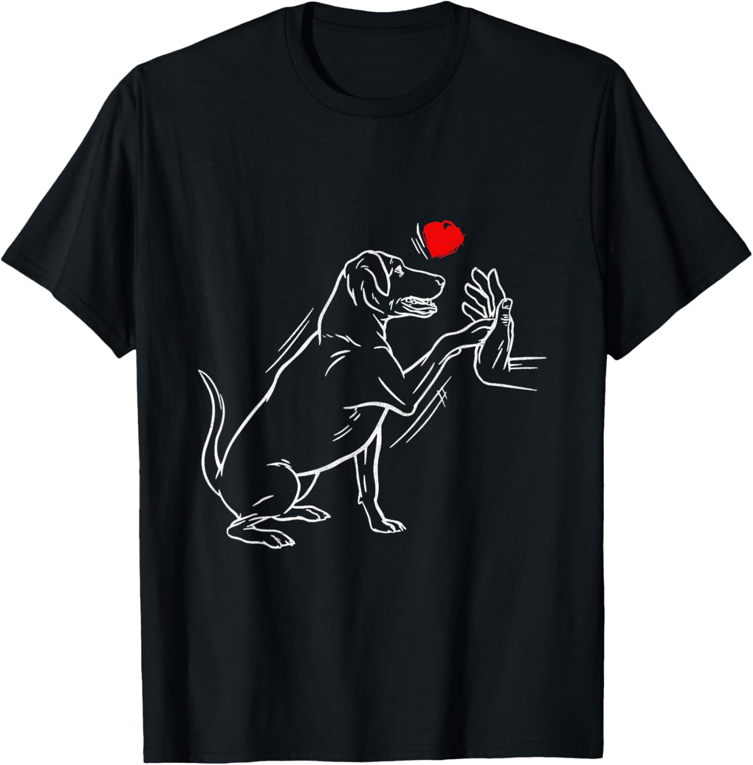 Labrador Retriever Labradors Black Lab Dad Mom Retrievers T-Shirt - T-Shirt | Black