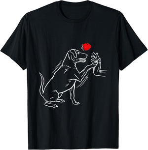 Labrador Retriever Labradors Black Lab Dad Mom Retrievers T-Shirt - T-Shirt | Black