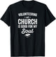 Church Volunteer Pun for Ministry Team, Counselor, or Pastor T-Shirt - T-Shirt | Black